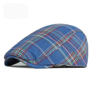 Fashion Fine Stripe Lattice Flat Cap