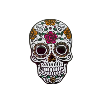 Flowered Skull | Magnetic Hat Pin