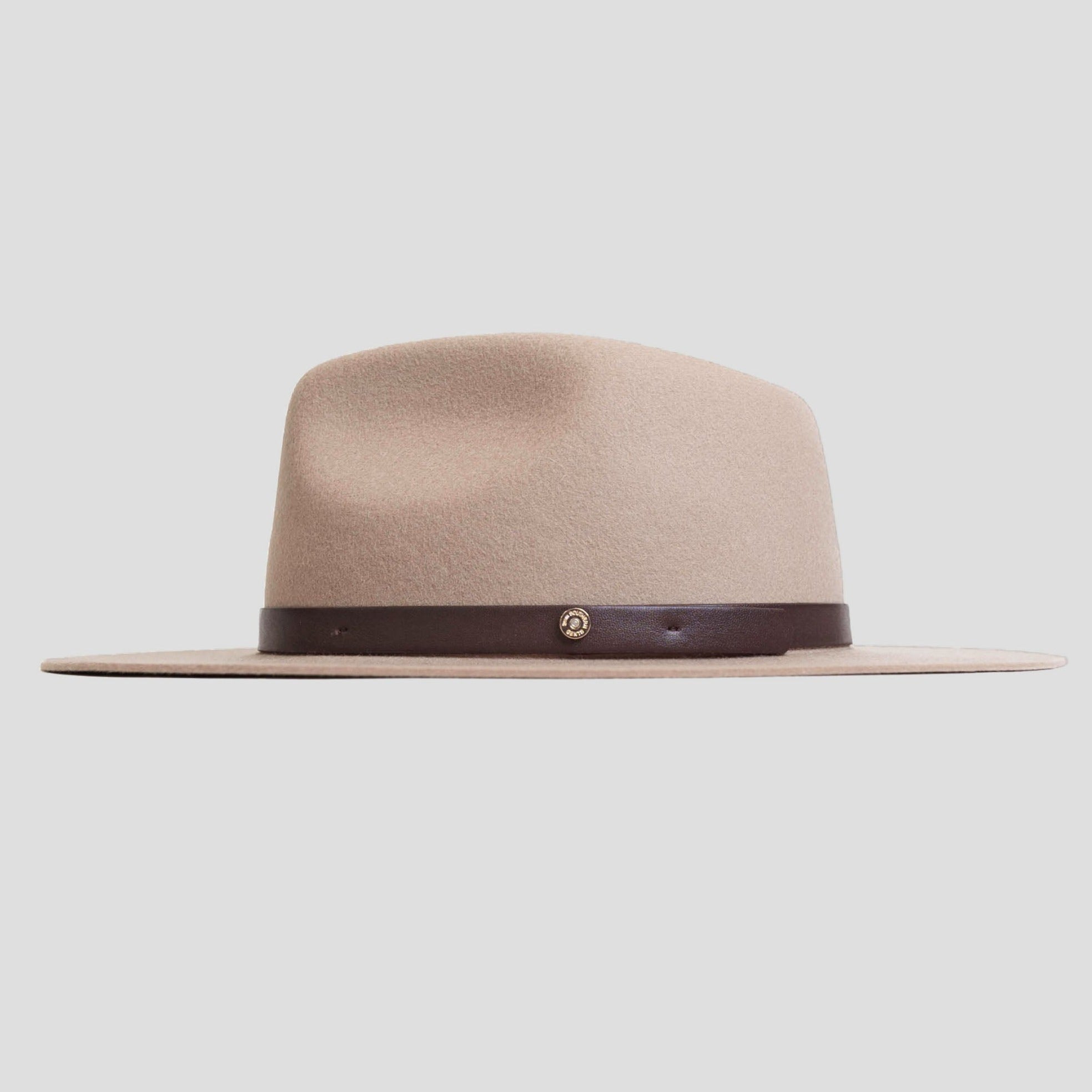 Dapper Men's Felt Fedora Hat–Camel