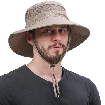 Wide Brim Fisherman's Hat Outdoor Breathable Boonie Hat