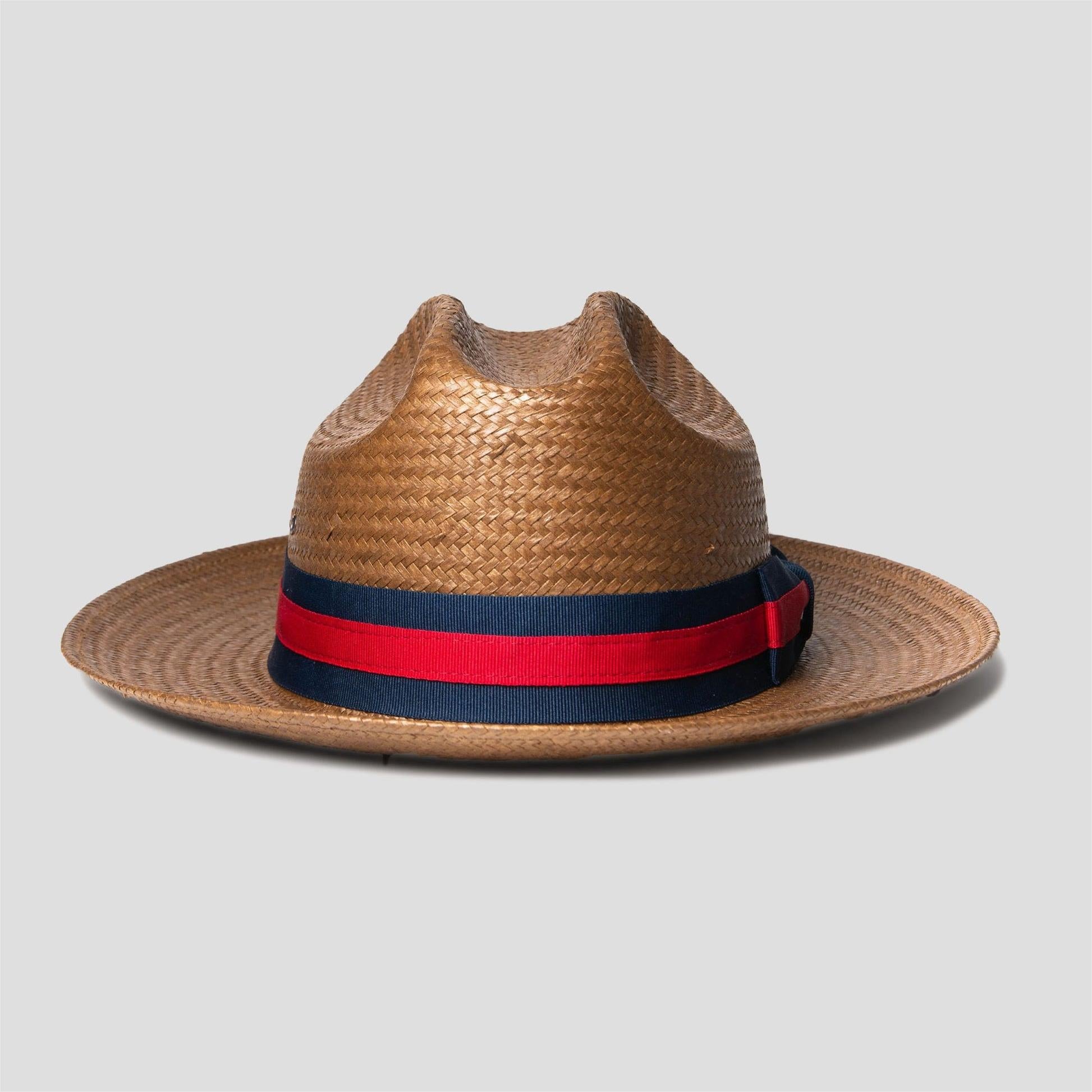 Miller Ranch Fedora -- Patriotic Straw