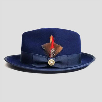 Sophisticate's Signature-Fedora Navy Blue