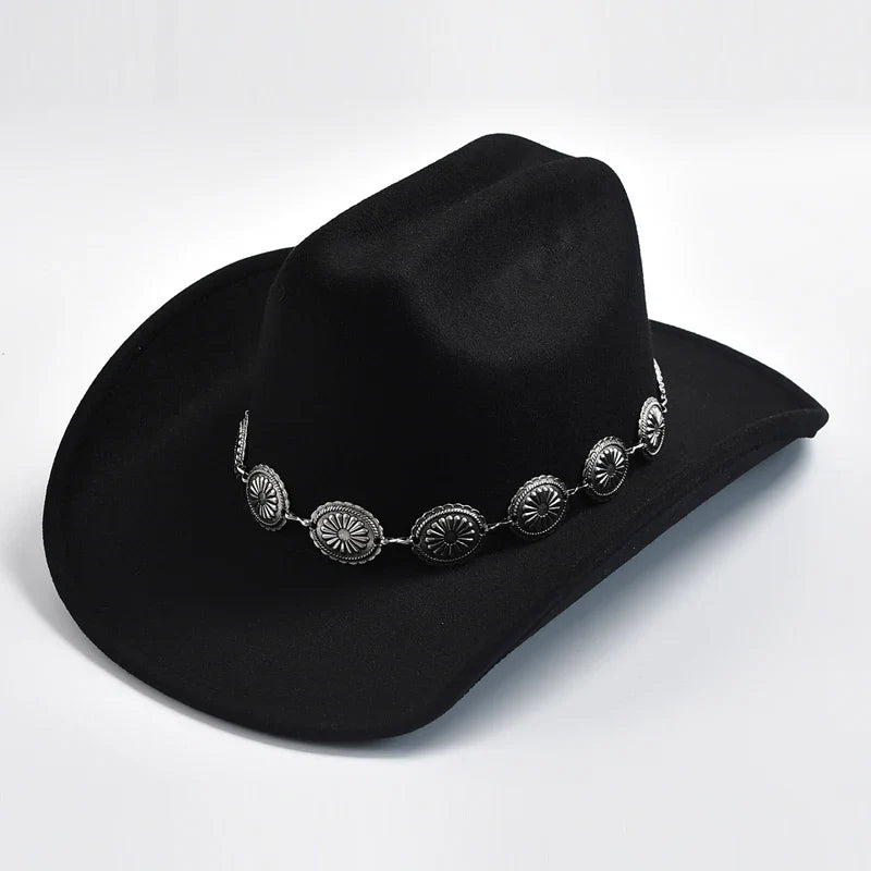 Western Metal Sunflower Cowboy Hat