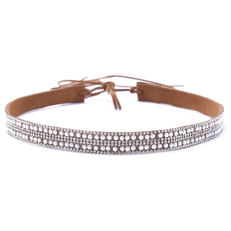 Distinctive Rhinestone Hat Band