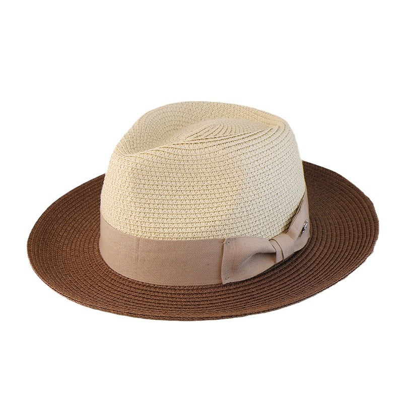 The Refined Explorer Two Stone Straw Fedora Hat