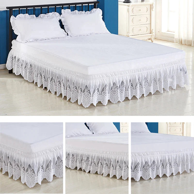 Lace Bed Skirt Elastic Band Bed Skirts