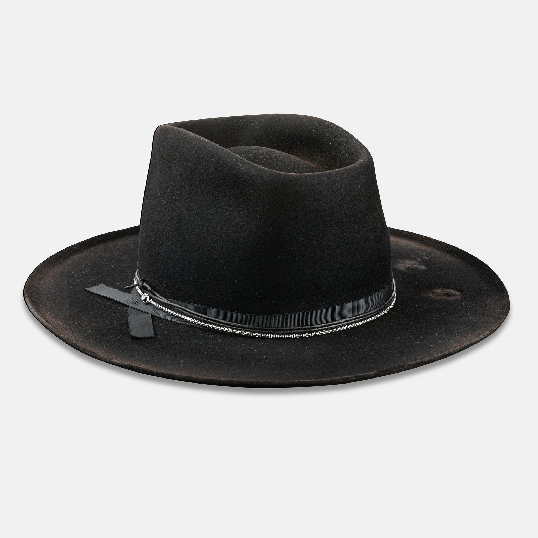 Casual Cool Distressed Fedora Hat