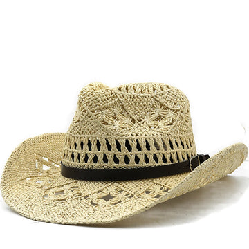 Summer Hand-woven Western Cowboy Straw Hats