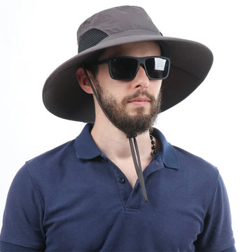 Men and Women Large Brim Waterproof Breathable Outdoor Quick Dry Boonie Hat