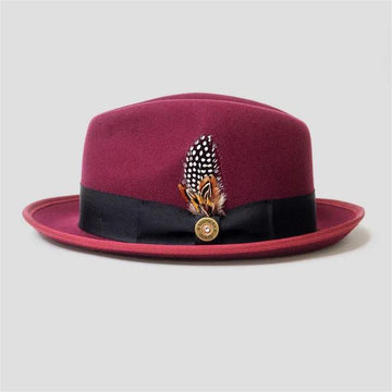 Sophisticate's Signature-Fedora Burgundy