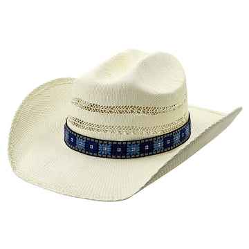 Elegant Straw Hat – Gently Arched, Refined Openwork
