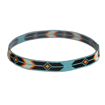 Arapaho | Turquoise Beaded Hat Band