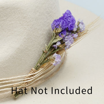 Amethyst | Dried Flower Hat Band