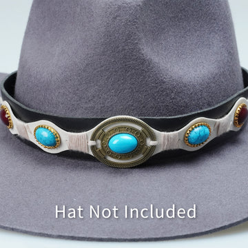 BOHO LEATHER HAT BAND