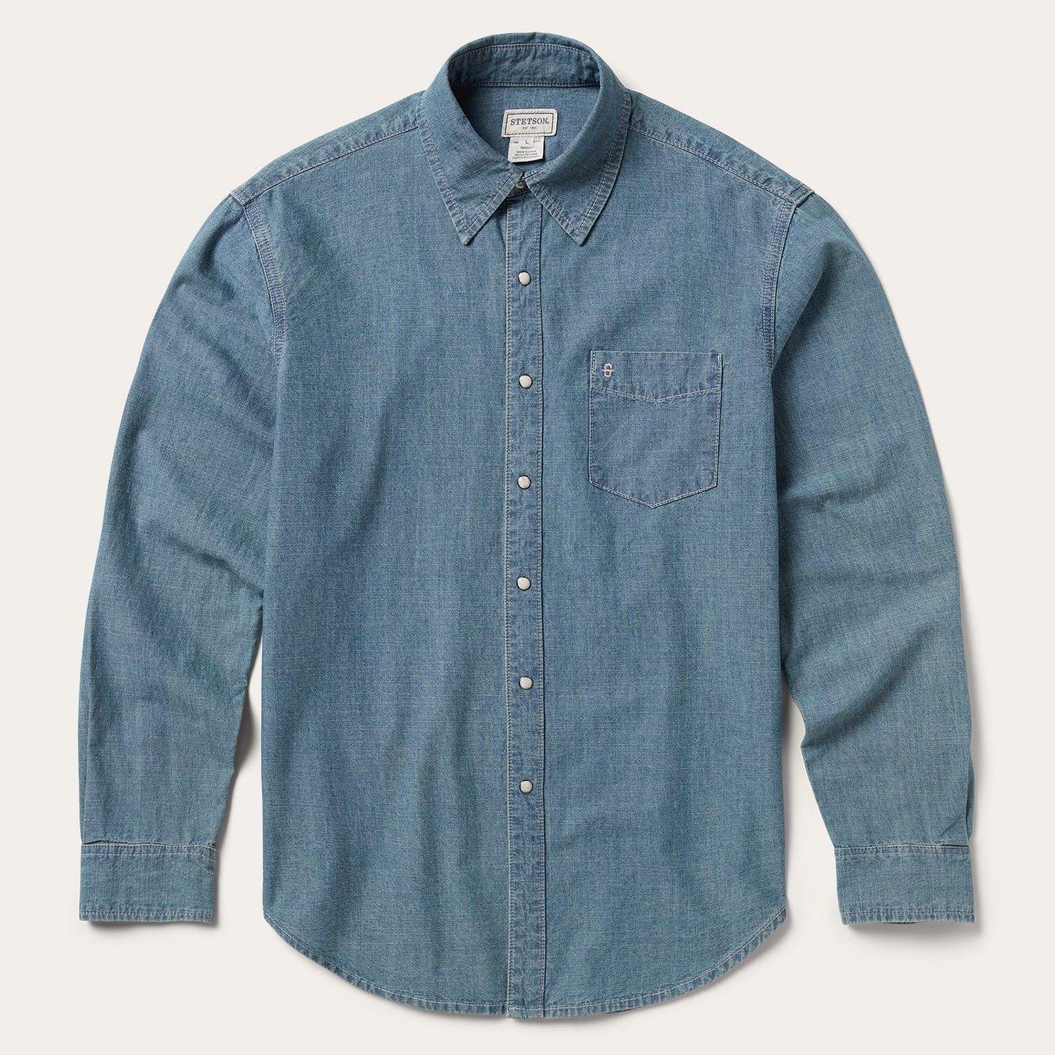 Classic Western Denim Shirt