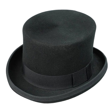 Elegant High-Crown Hat – Subtle Bow Accent