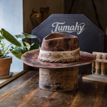 Vintage Style Custom Burned Felt Fedora