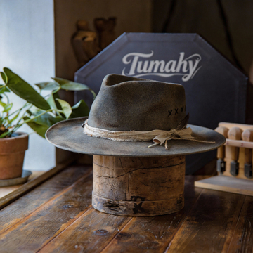 Custom Burned Felt Fedora Hat