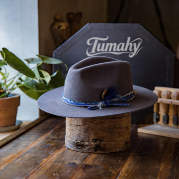 Classic Gray Felt Fedora Hat