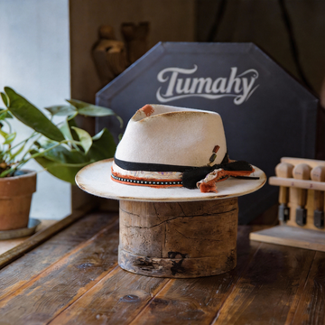 Modern Classic Felt Hand-Burned Fedora Hat