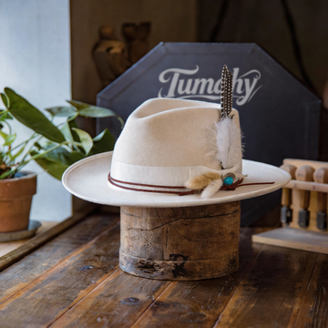White Elegant Felt Fedora Hat for Any Season
