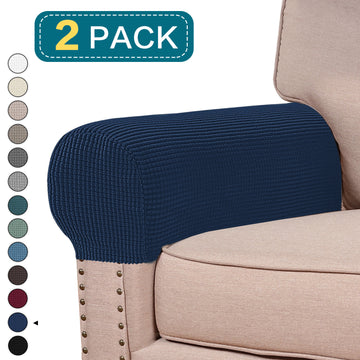 2pcs Couch Arm Covers Stretch Anti-Stain and Washable Armrest Covers