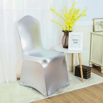 Metallic Gold Silver Spandex  Shiny Bronze Colour Chair Cover