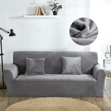 Ash Plush Revitalize Your Living Space with a High-Elasticity Full Sofa Cover