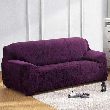 Plush Damson Haven Sofa Cover