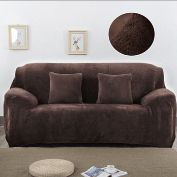 Hazelnut Plush Haven Sofa Cover